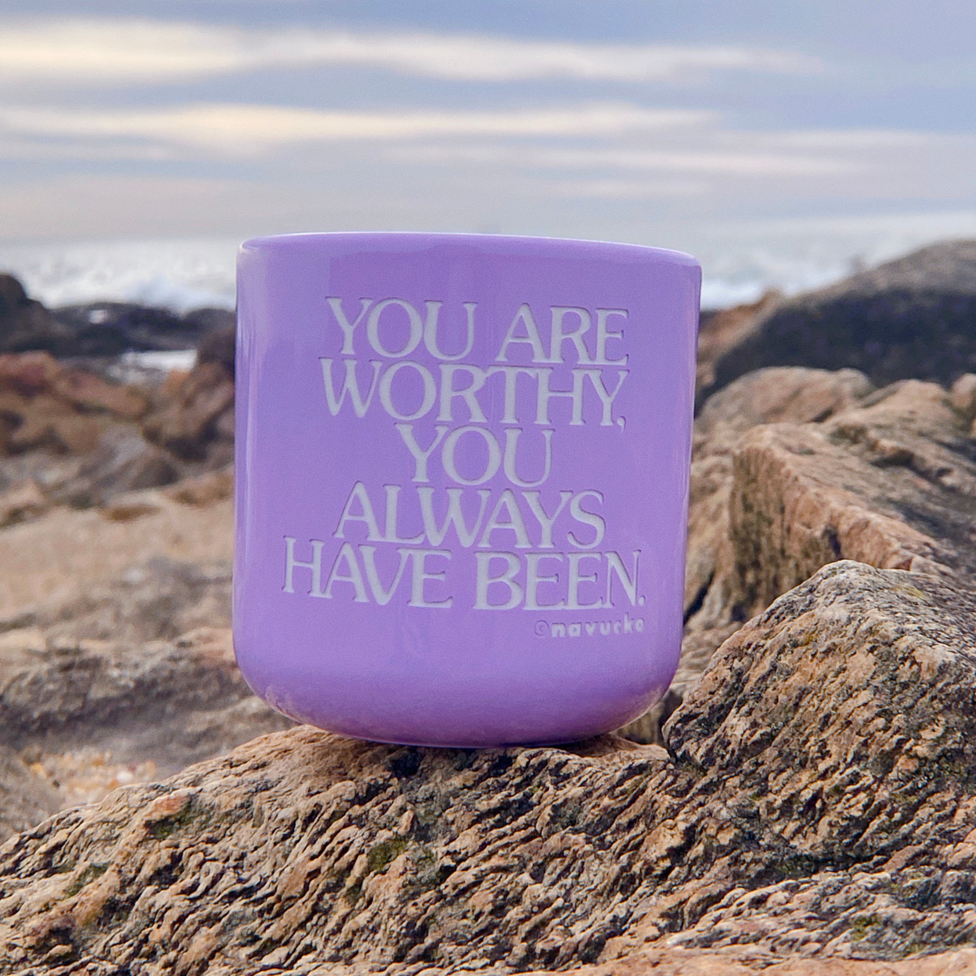 Porcelain mug YOU ARE WORTHY - Limited Edition