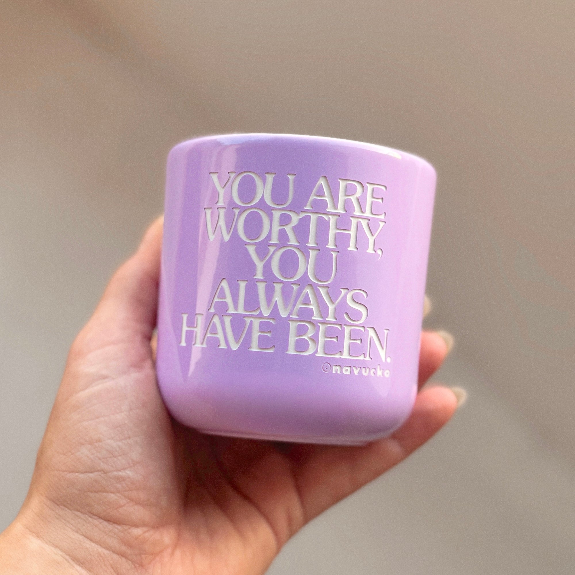 Porzellanbecher YOU ARE WORTHY - Limited Edition