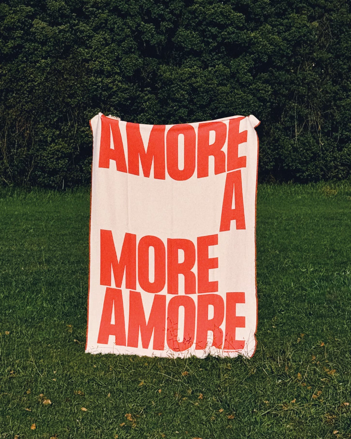 NAVUCKO Design Decke Baumwolle MORE AMORE