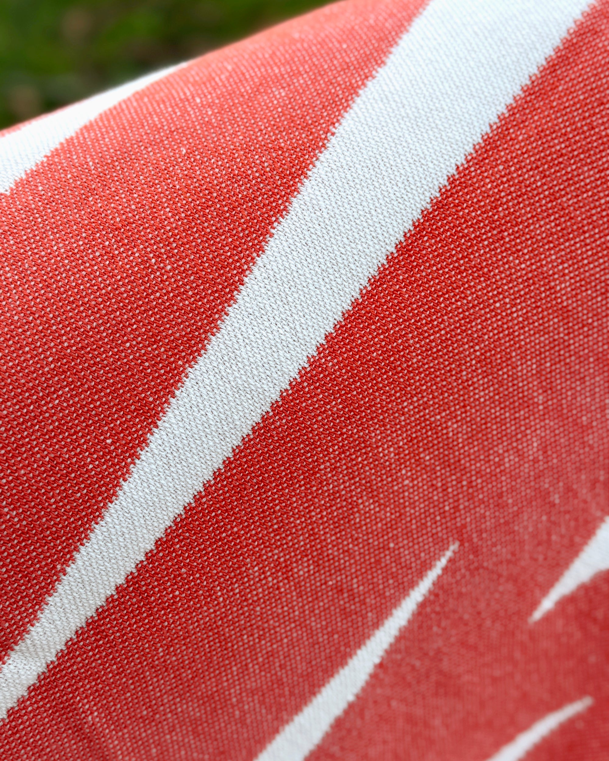 Baumwoll-Decke AMORE, Weiß/Rot