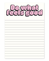 Notizblock DO WHAT FEELS GOOD DIN A5 – hochwertiger Schreibblock von NAVUCKO