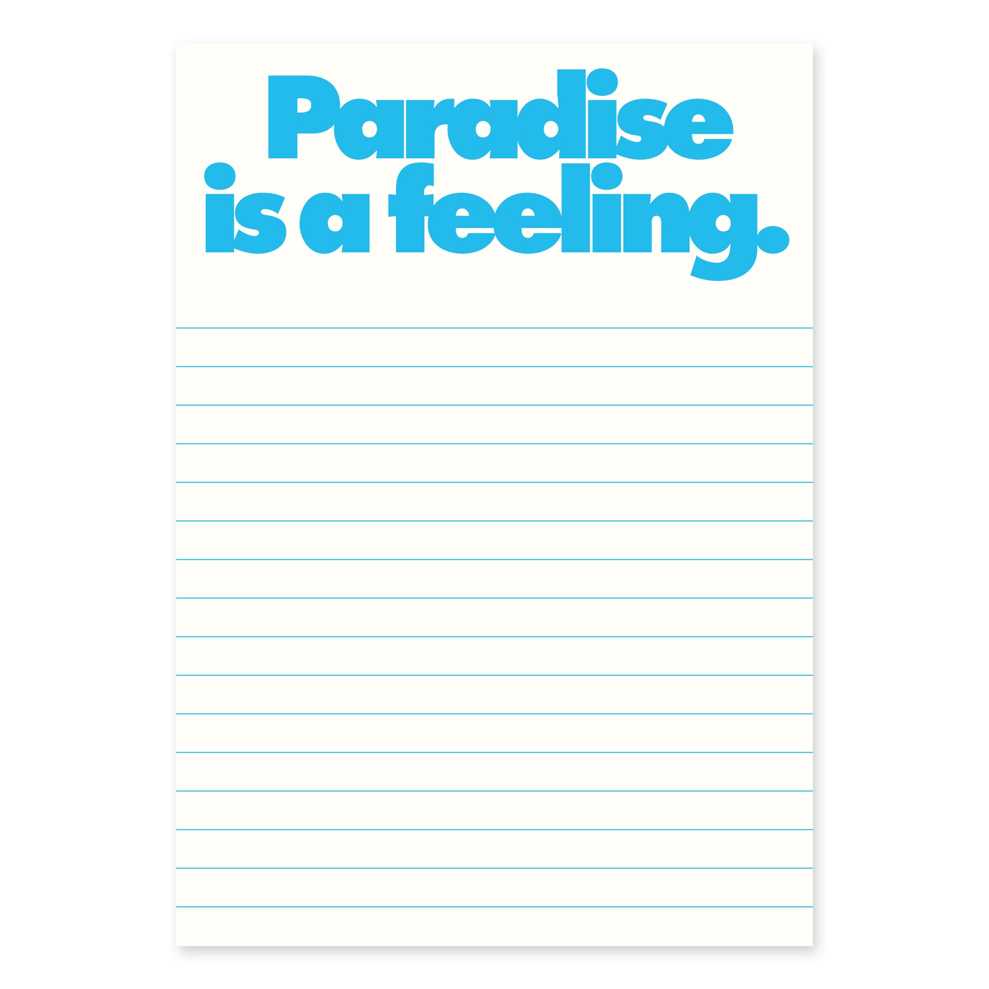 Notizblock PARADISE IS A FEELING., DIN A5