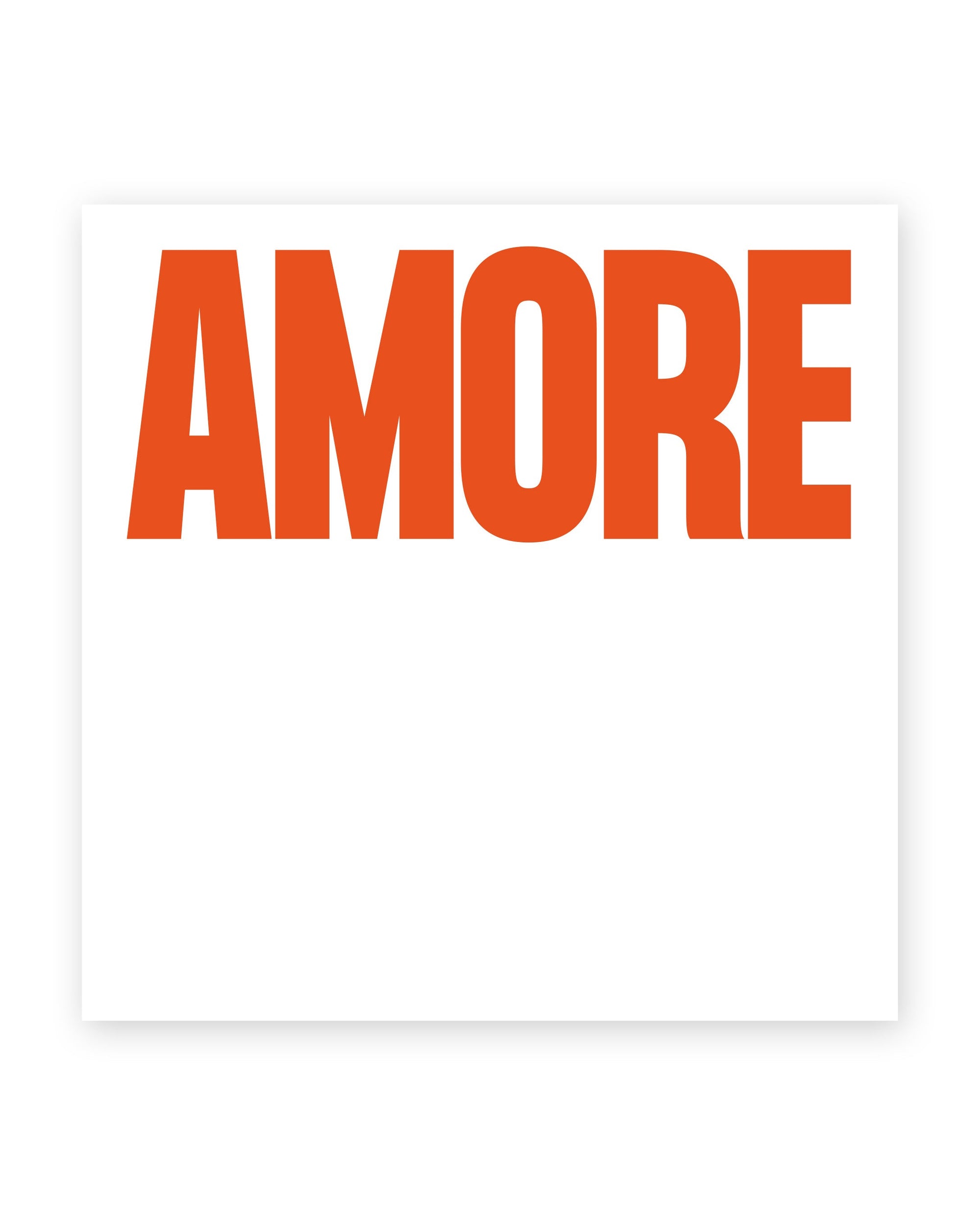Haftnotizen AMORE Weiß/Rot 50 Blatt – Sticky Notes mit AMORE-Design von NAVUCKO