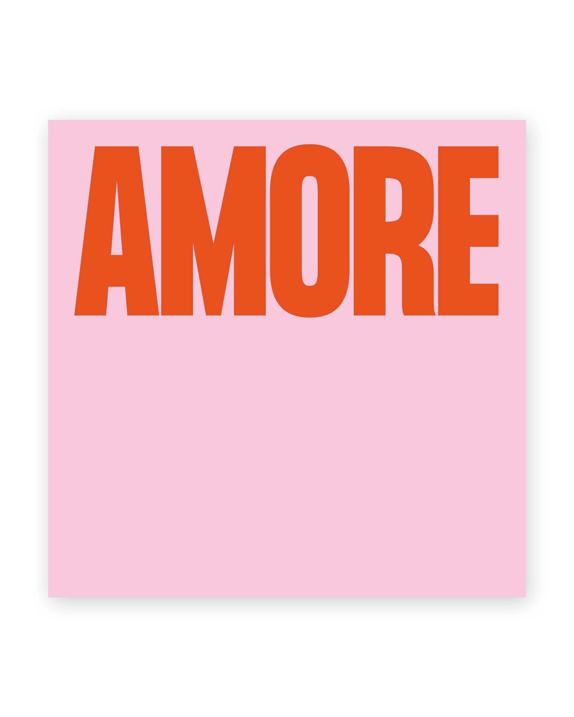 Haftnotizen AMORE Rosa/Rot 50 Blatt – Sticky Notes mit AMORE-Design von NAVUCKO