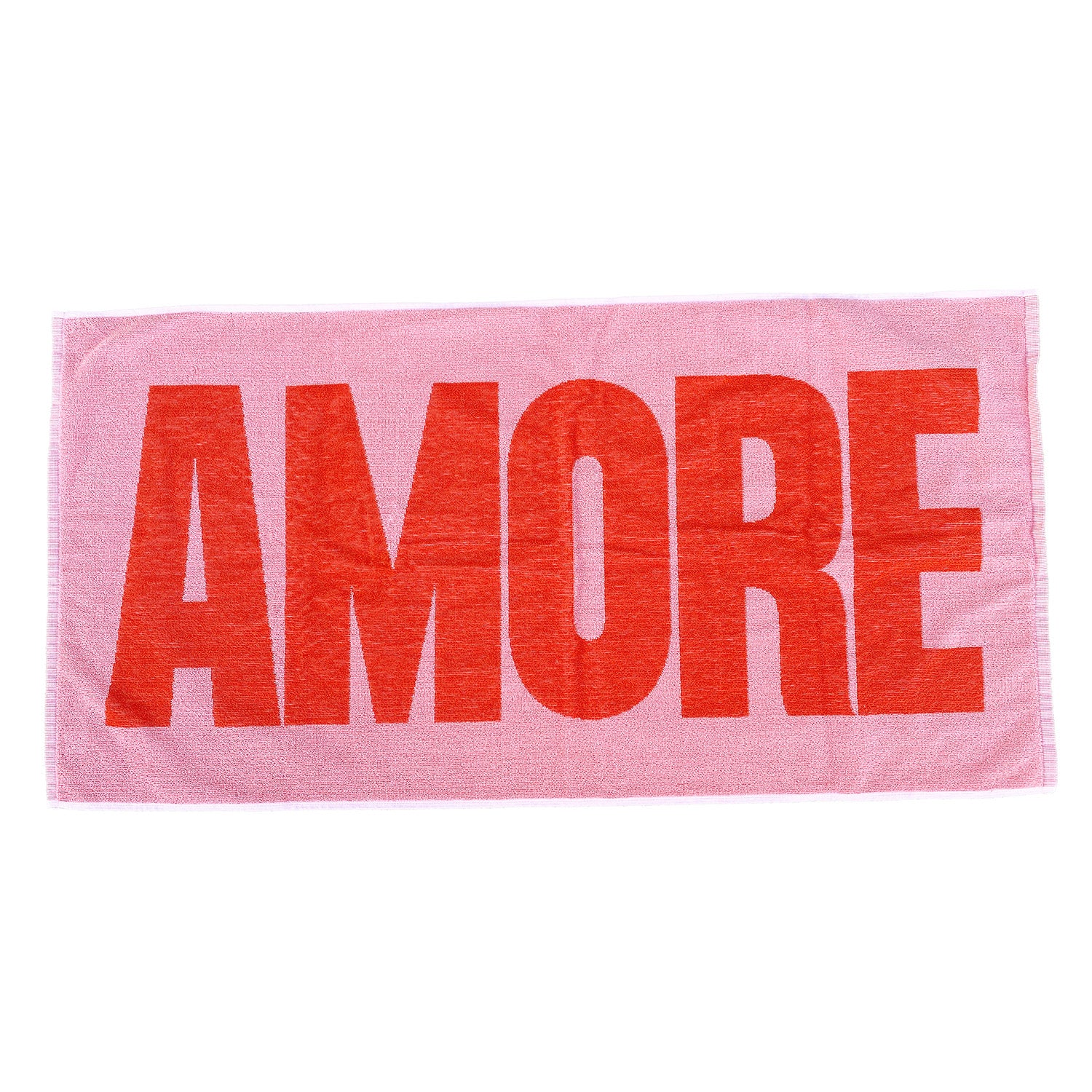 Towel AMORE, pink/red