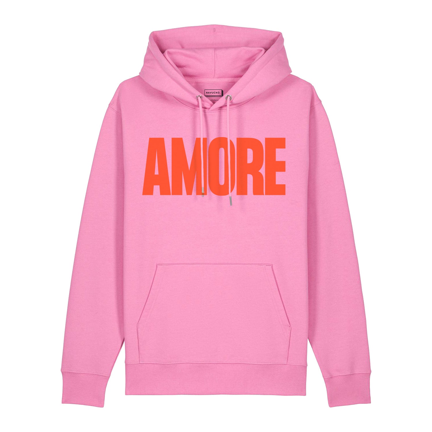 Hoodie AMORE, color Bubble Pink