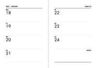 NAVUCKO Pocket Kalender 2027 in Lavender – Softcover Kalender Innenseite-Beispiel 4