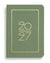 NAVUCKO Pocket Kalender 2027 in Mid Green – Softcover Kalender mit goldenem Rahmen und typografischem 2027 Design, DIN A6