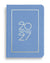 NAVUCKO Pocket Kalender 2027 in New Blue – Softcover Kalender mit goldenem Rahmen und typografischem 2027-Design, DIN A6

