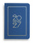 NAVUCKO Pocket Kalender 2027 in Sapphire Blau – Softcover Kalender mit goldenem Rahmen und typografischem 2027 Design, DIN A6