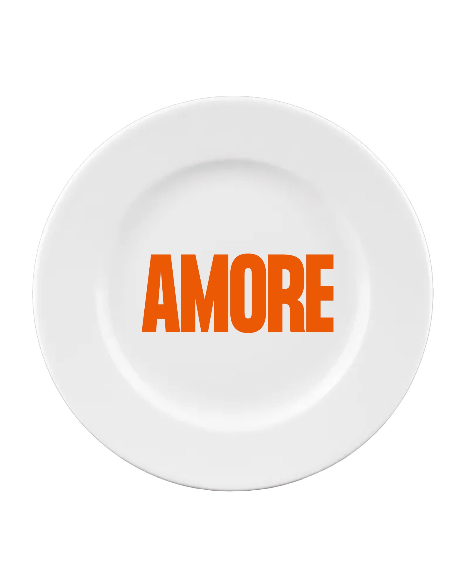 Flacher Teller AMORE – hochwertiges Porzellan mit AMORE Design von NAVUCKO