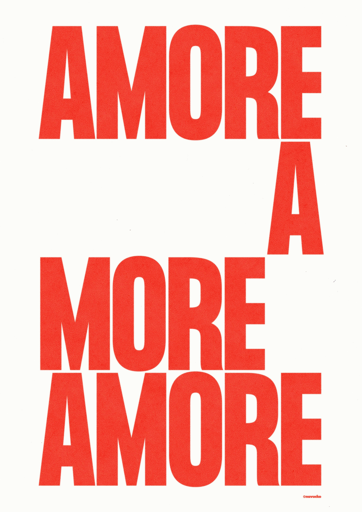 Poster AMORE (DIN A2)