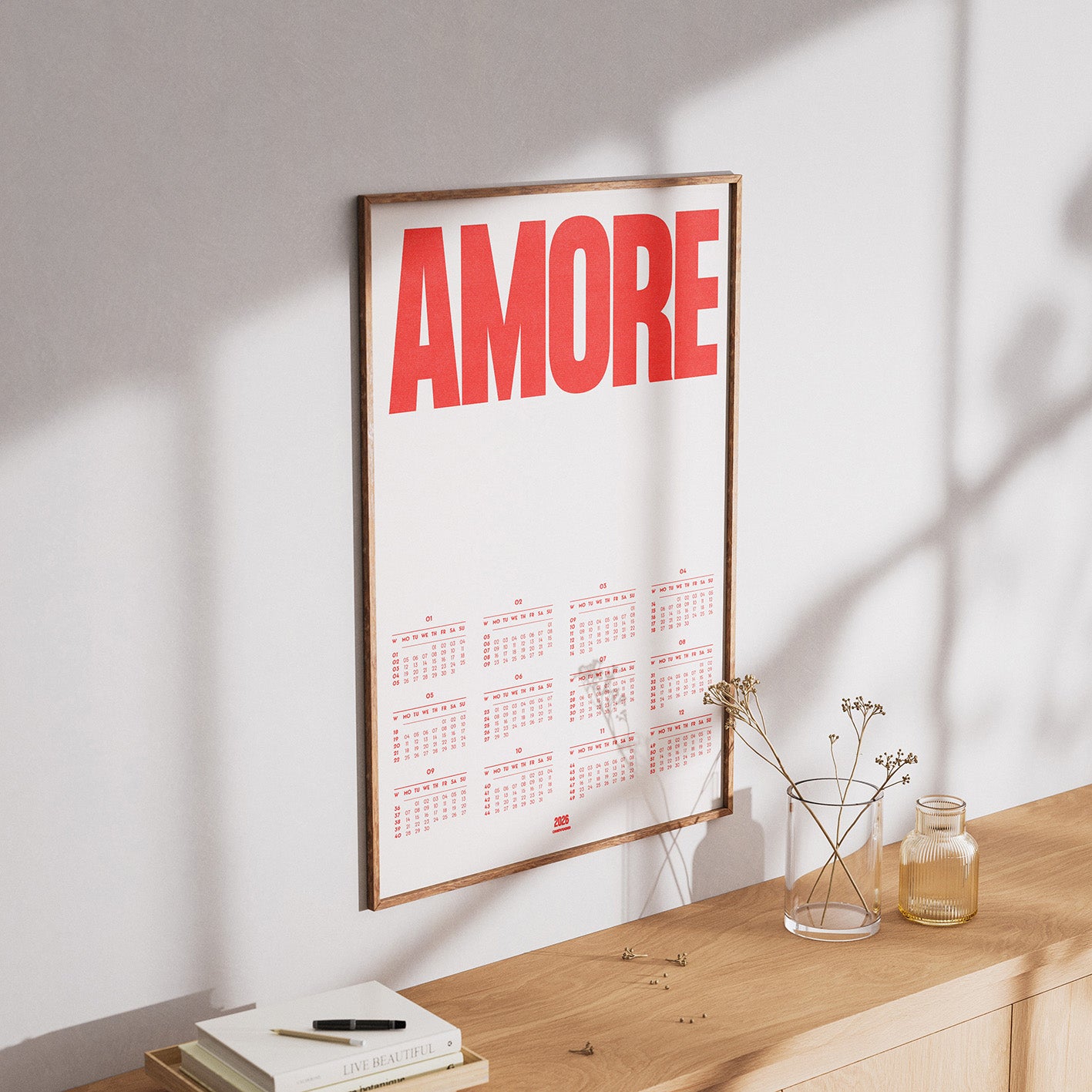Poster-Kalender 2026 – AMORE (DIN A2)