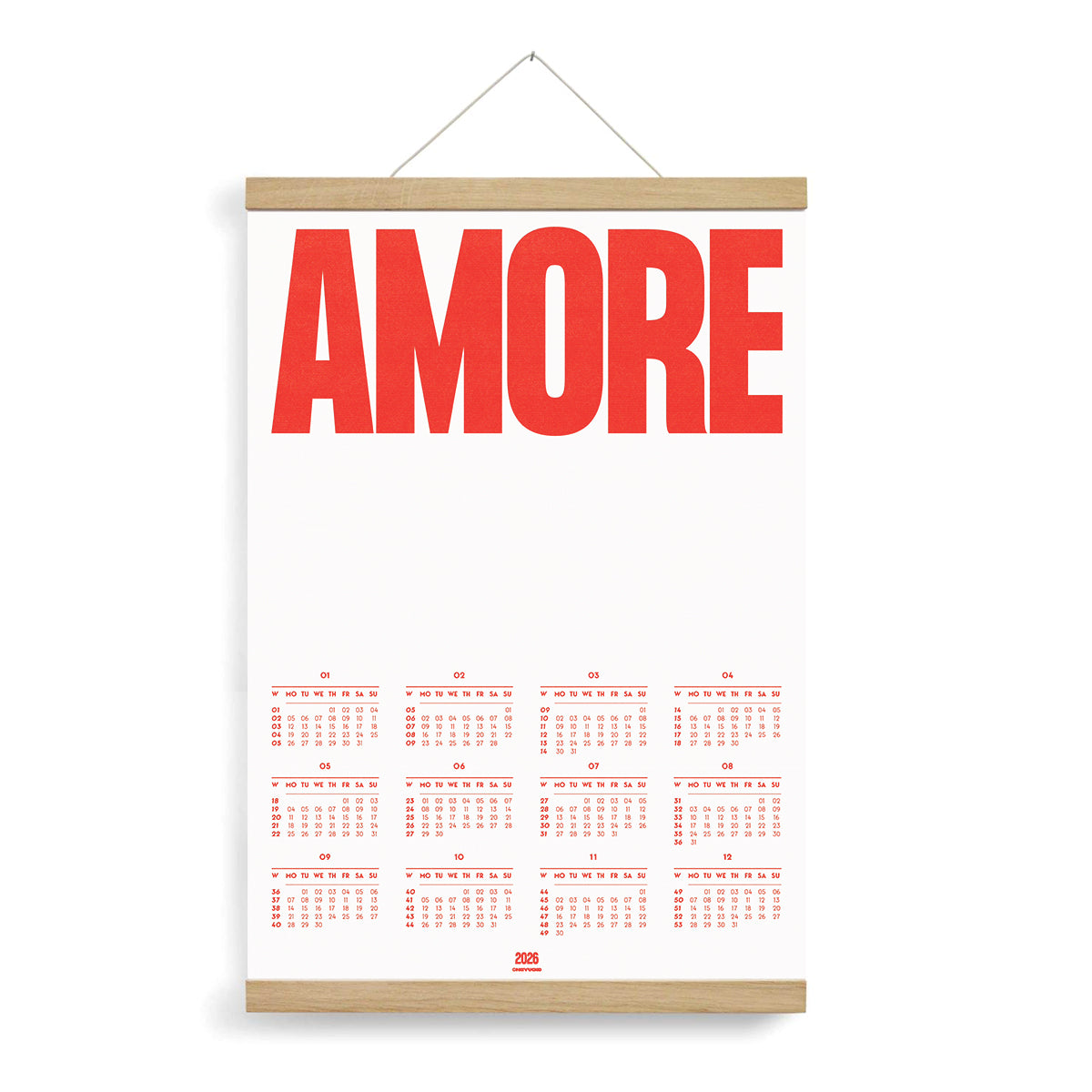 Poster-Kalender 2026 – AMORE (DIN A2)
