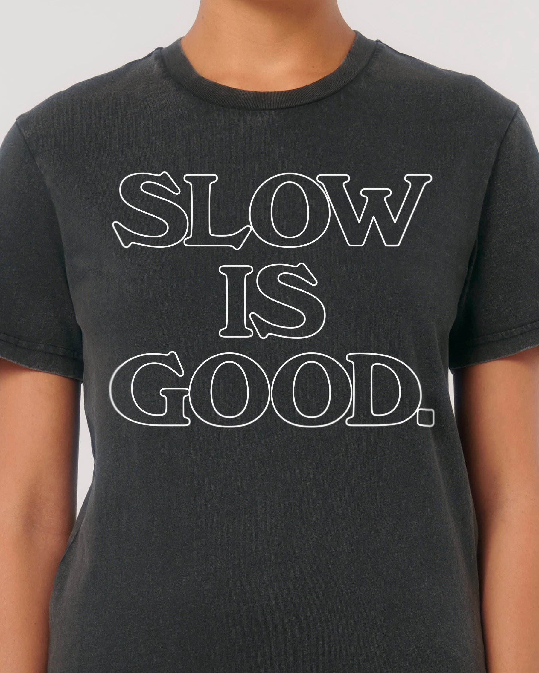 NAVUCKO Design SLOW IS GOOD T-shirt