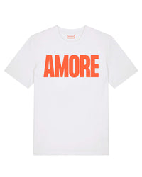 Unisex T-Shirt AMORE Weiß – hochwertiges Shirt mit AMORE Design von NAVUCKO