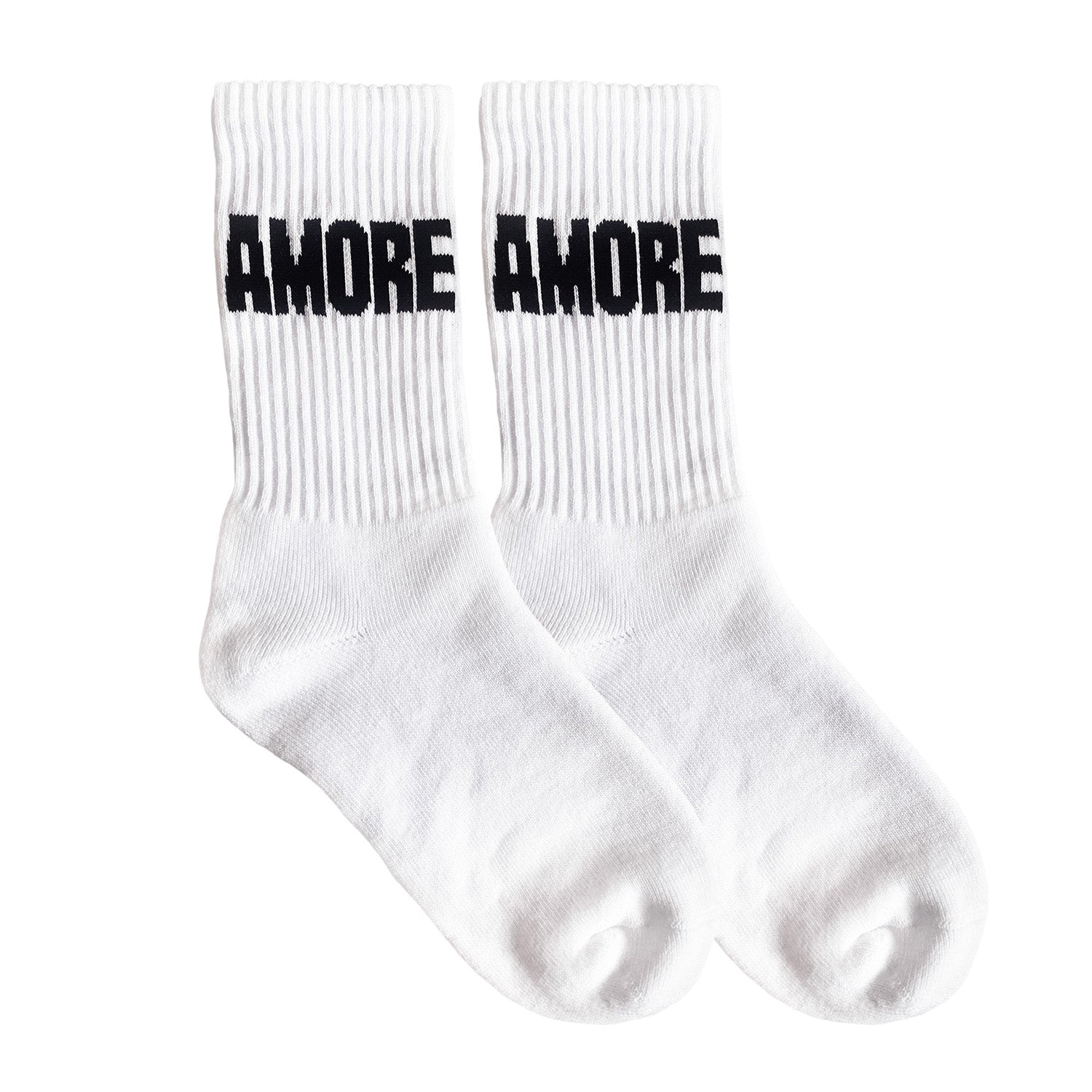 Socken AMORE, Farbe Schwarz/Weiß NEU