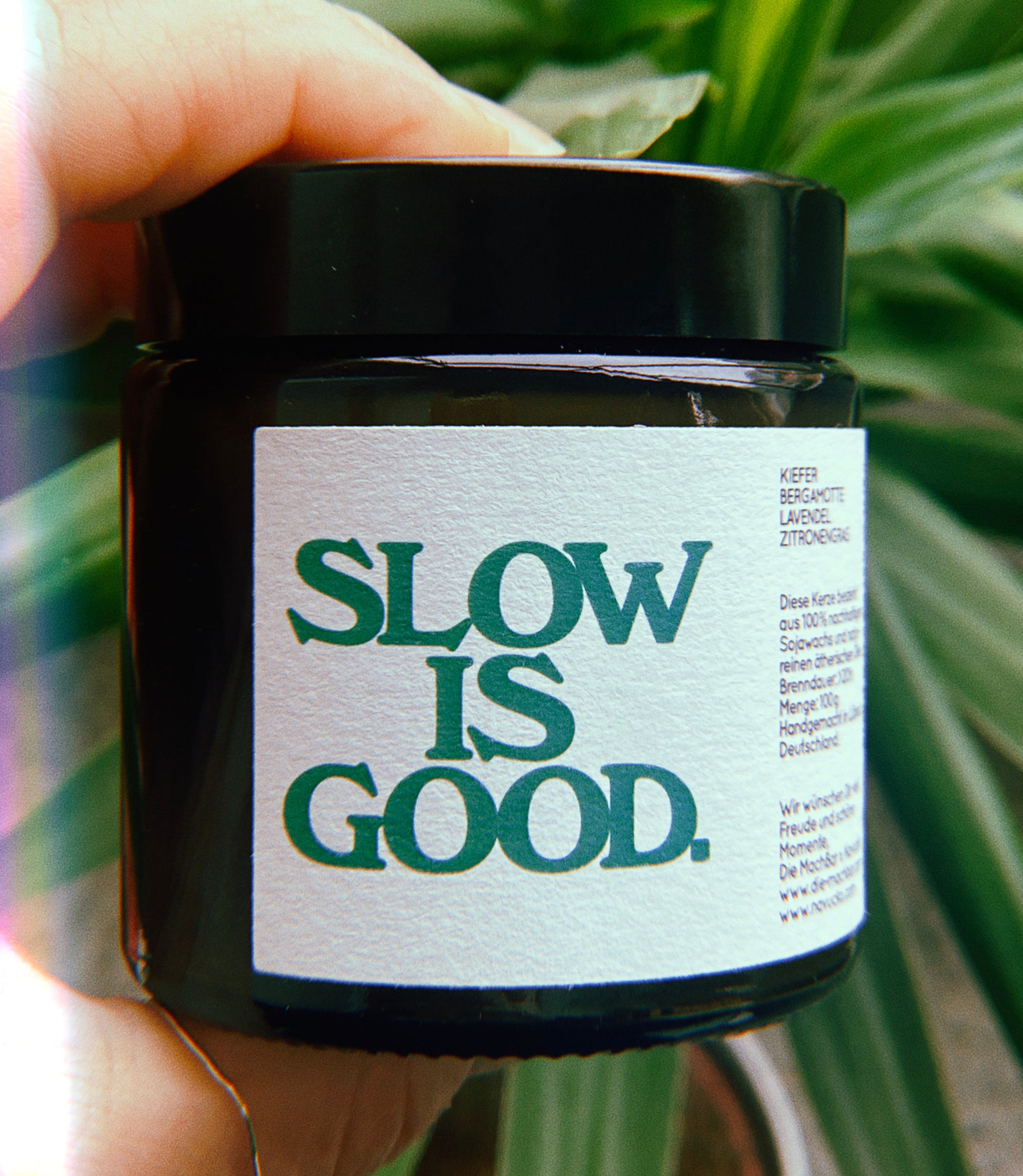 Scented candle SLOW IS GOOD, 100g