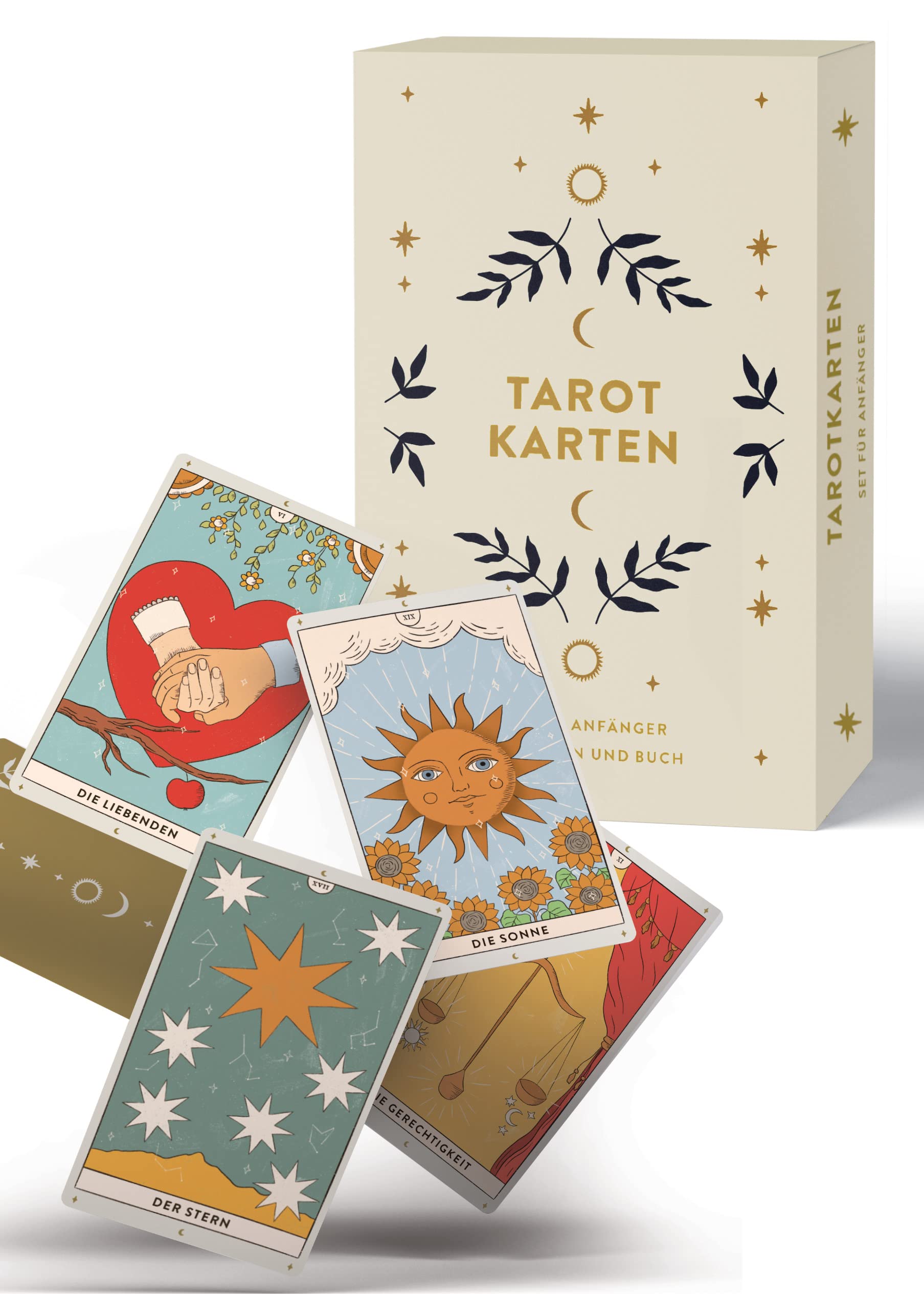 Tarot cards with book, set for beginners - by Verena Klindert 