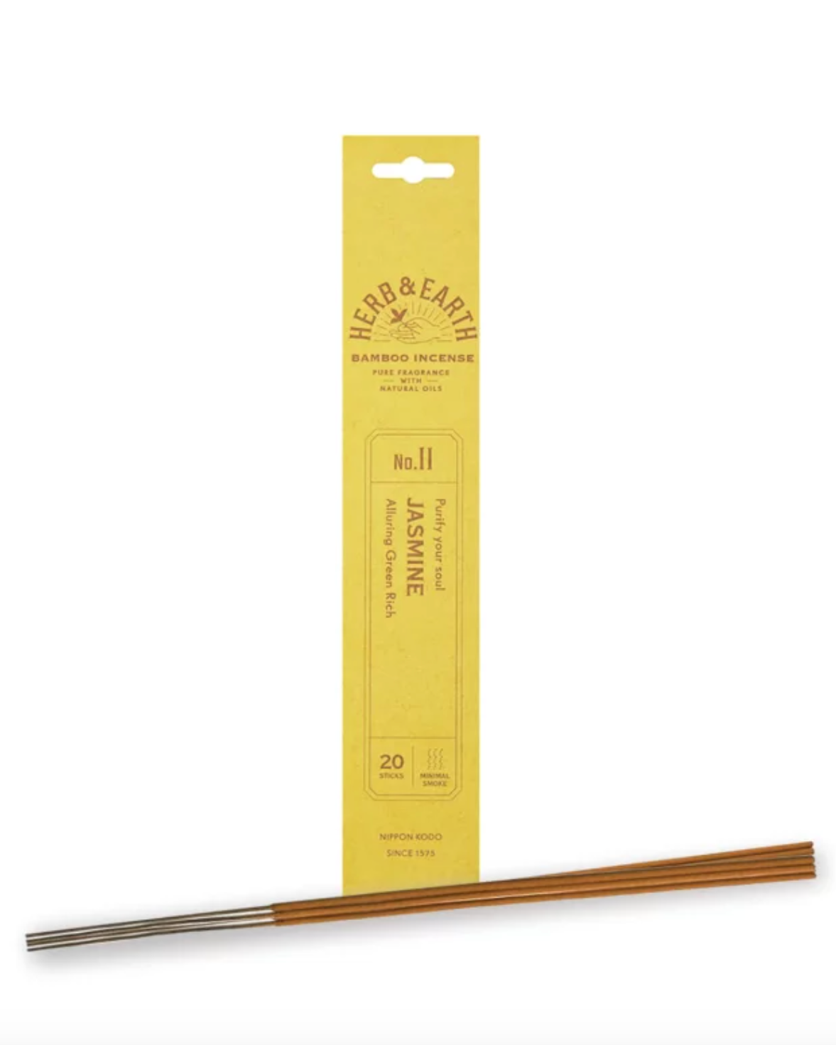 Herb & Earth Japanische Räucherstäbchen Jasmin – natürlicher Duft von NAVUCKO