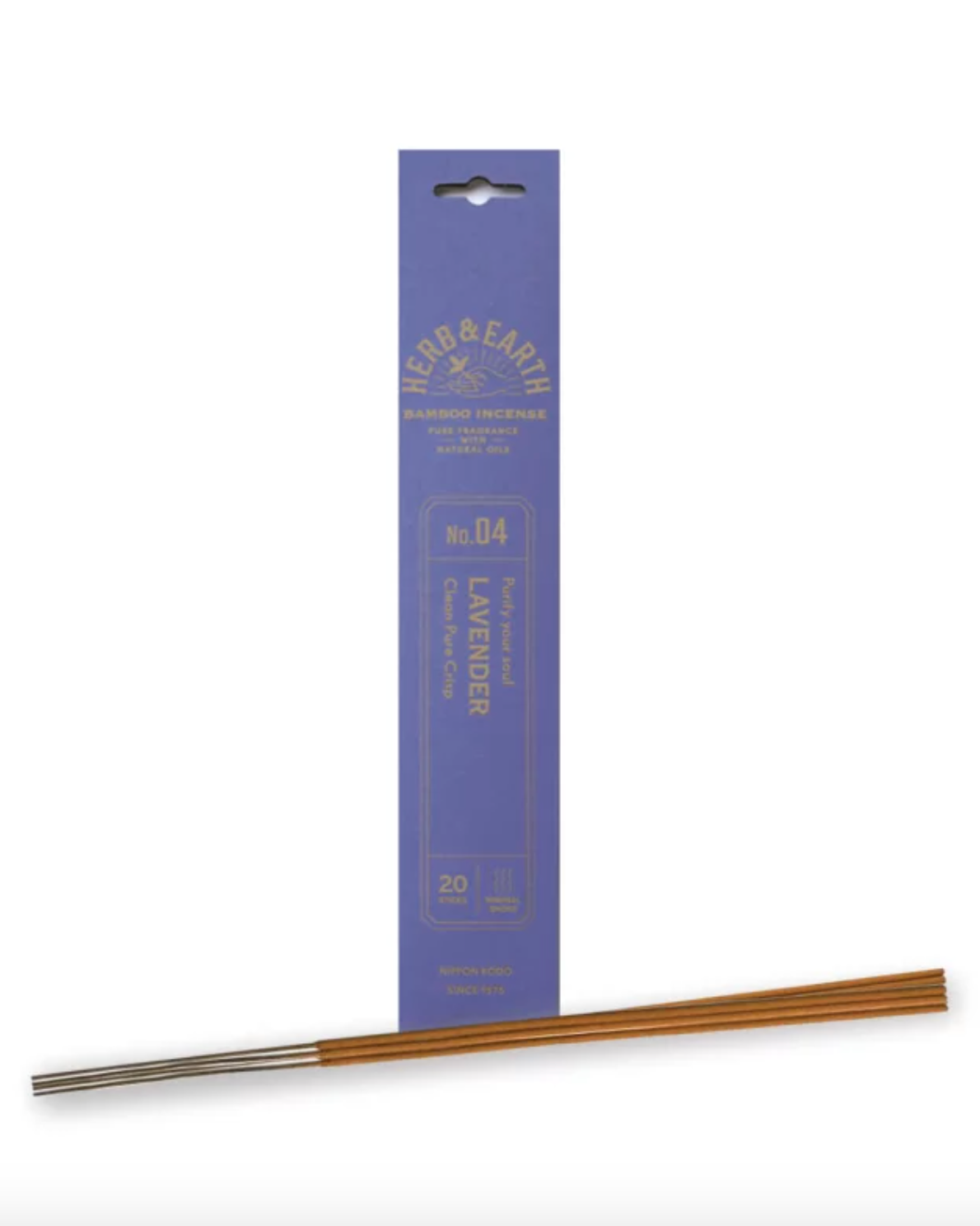 Herb & Earth Japanische Räucherstäbchen Lavender – natürlicher Duft von NAVUCKO