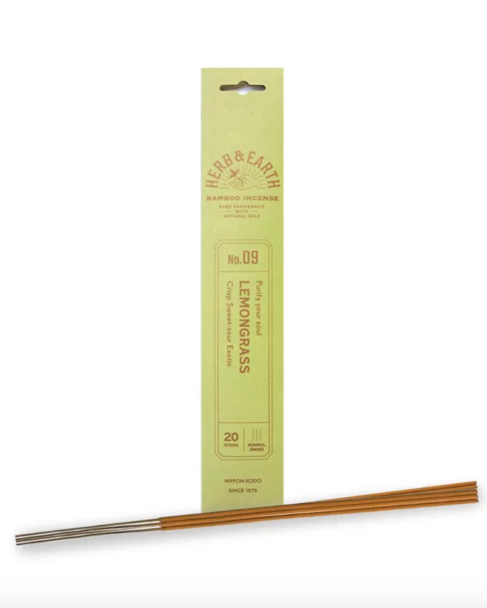 Herb & Earth Japanische Räucherstäbchen Lemongrass – natürlicher Duft von NAVUCKO